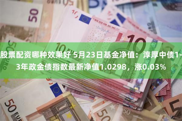 股票配资哪种效果好 5月23日基金净值：淳厚中债1-3年政金债指数最新净值1.0298，涨0.03%