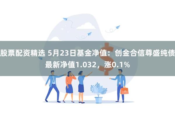 股票配资精选 5月23日基金净值：创金合信尊盛纯债最新净值1.032，涨0.1%