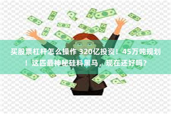 买股票杠杆怎么操作 320亿投资！45万吨规划！这匹最神秘硅料黑马，现在还好吗？