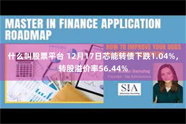 什么叫股票平台 12月17日芯能转债下跌1.04%，转股溢价率56.44%